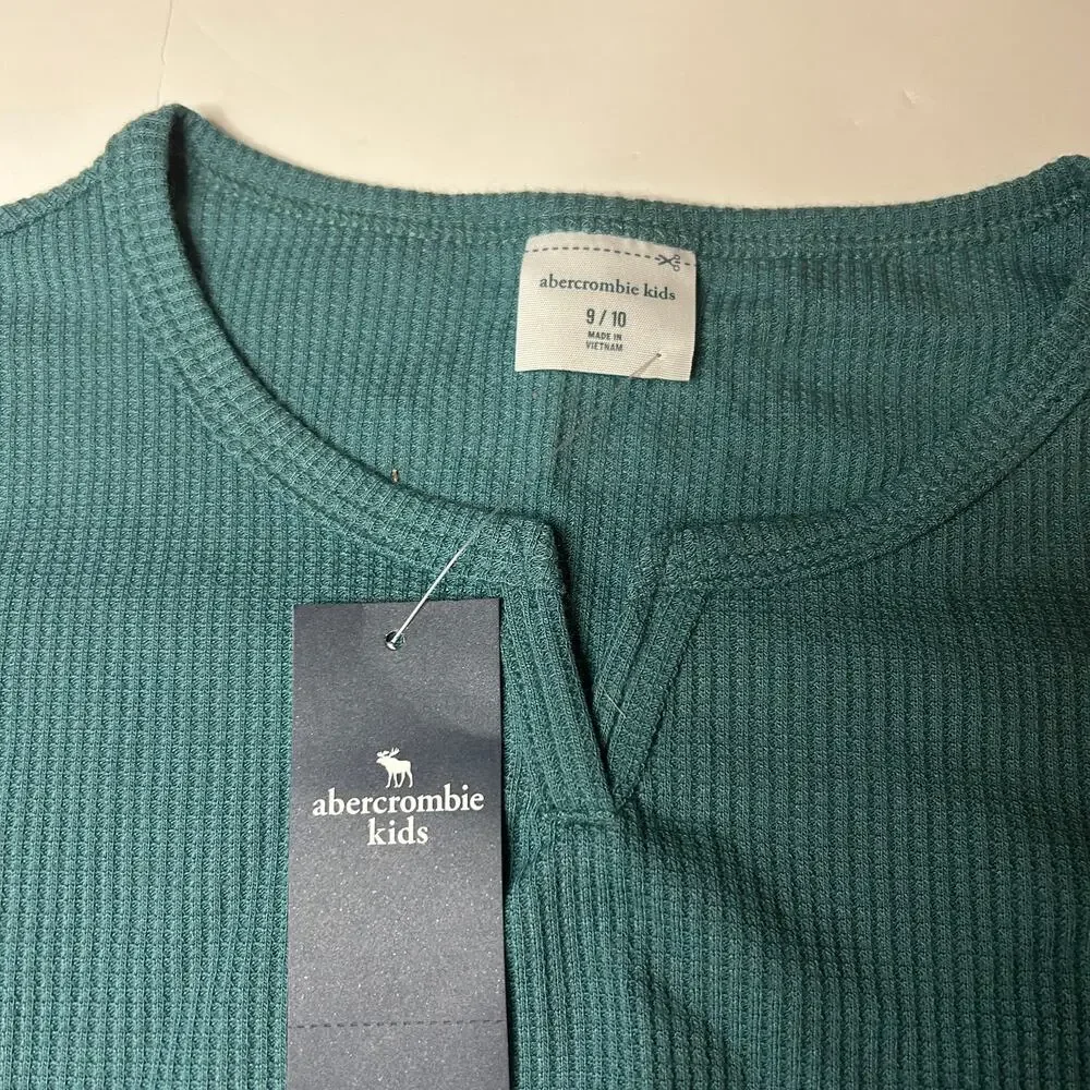 NWT Abercrombie Kids Waffle Knit Top 9-10Y